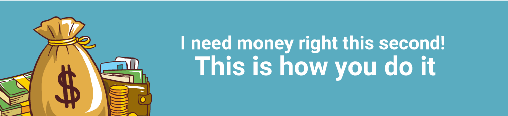 I need money right this second | Moneyless.org
